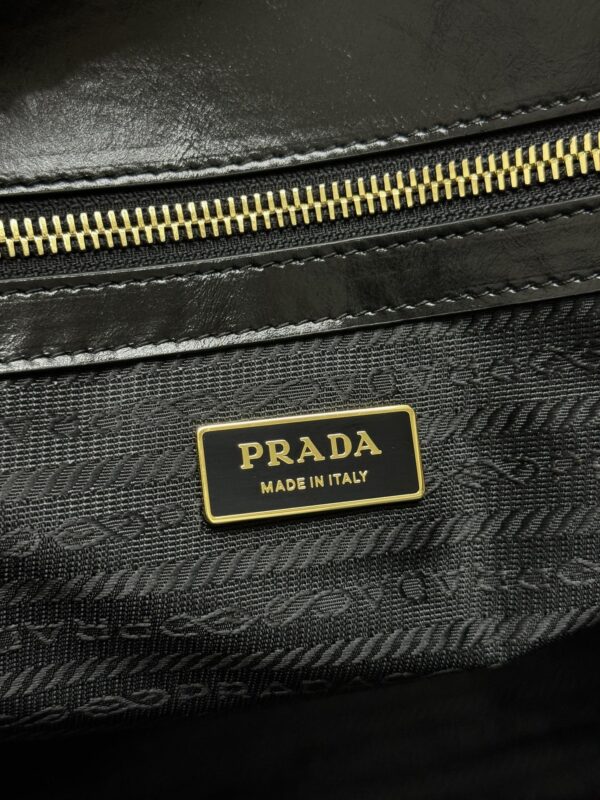 Replica Prada Antique Nappa Tote Black 2 Replica Prada Antique Nappa Tote Black - 1:1 designer replica handbag