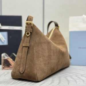 Replica Prada Prada Aimée Suede Large - high-end fake designer purse