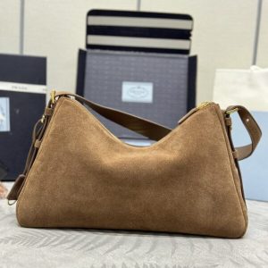 Replica Prada Prada Aimée Suede Large - top-rated replica designer bag
