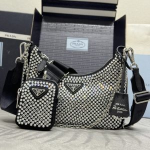 Replica Prada Re-Edition 2005 Diamond White 1 Replica Prada Re-Edition 2005 Diamond White - top-tier luxury replica shoulder bag