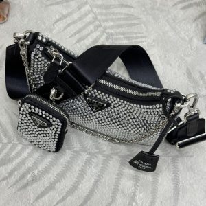 Replica Prada Re-Edition 2005 Diamond White 8 Replica Prada Re-Edition 2005 Diamond White - high-quality designer bag clone