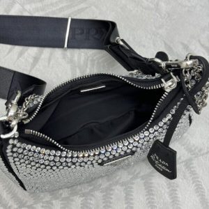 Replica Prada Re-Edition 2005 Diamond White 7 Replica Prada Re-Edition 2005 Diamond White - high-end fake designer purse