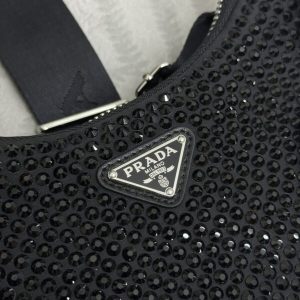 Replica Prada Re-Edition 2005 Diamond Black 7 Replica Prada Re-Edition 2005 Diamond Black - high-end fake designer purse