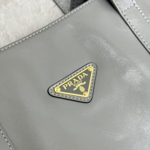 Replica Prada Antique Nappa Tote Grey 2 Replica Prada Antique Nappa Tote Grey - 1:1 designer replica handbag