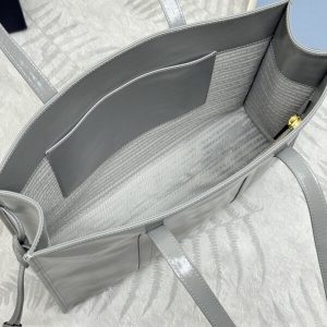 Replica Prada Antique Nappa Tote Grey 4 Replica Prada Antique Nappa Tote Grey - premium 1:1 fake handbag model