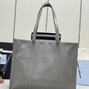 Replica Prada Antique Nappa Tote Grey 8 Replica Prada Antique Nappa Tote Grey - top-tier luxury replica shoulder bag