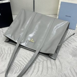 Replica Prada Antique Nappa Tote Grey 5 Replica Prada Antique Nappa Tote Grey - near-authentic luxury replica handbag