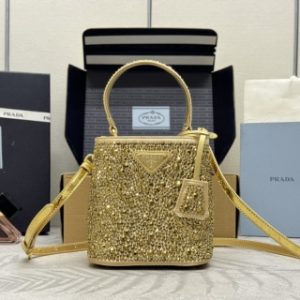 Replica Prada Crystal Bucket Bag 1 Replica Prada Crystal Bucket Bag - near-authentic luxury replica handbag