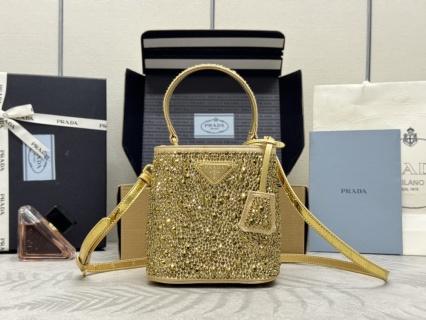 Replica Prada Crystal Bucket Bag 1 Replica Prada Crystal Bucket Bag - near-authentic luxury replica handbag