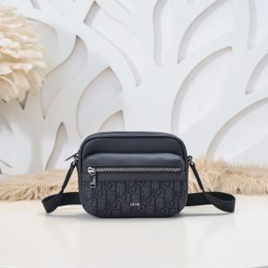 Replica Dior Rider Zipped Messenger Bag Black - high-accuracy replica luxury purse