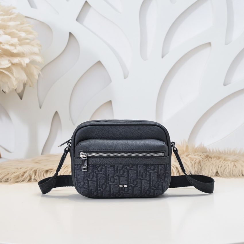 Replica Dior Rider Zipped Messenger Bag Black - high-accuracy replica luxury purse