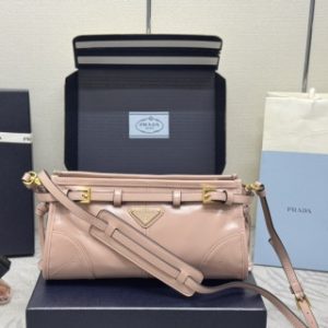 Replica Prada Pink Leather Handbag 1 Replica Prada Pink Leather Handbag - premium-grade designer purse dupe