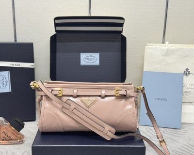 Replica Prada Pink Leather Handbag - premium-grade designer purse dupe