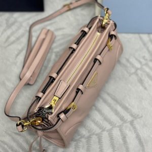 Replica Prada Pink Leather Handbag 2 Replica Prada Pink Leather Handbag - authentic-look luxury purse replica
