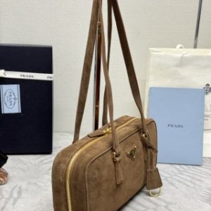 Replica Prada Hobo Suede - best-selling designer handbag dupe