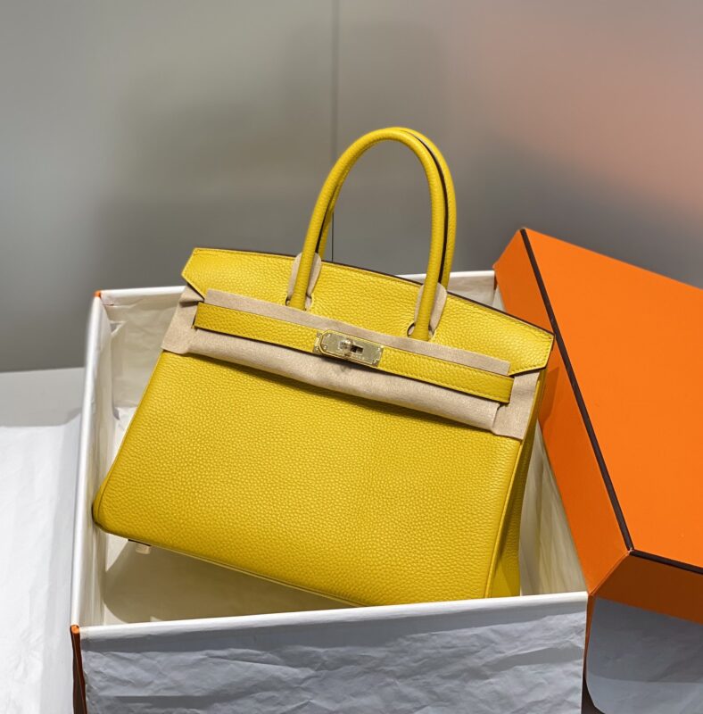 Replica Hermes Birkin Amber Yellow 1 Replica Hermes Birkin Amber Yellow - realistic designer-inspired fake bag