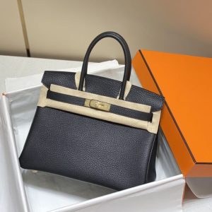 Replica Hermes Birkin Black Gold 1 Replica Hermes Birkin Black Gold - top-tier luxury replica shoulder bag