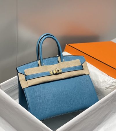 Replica Hermes Birkin Denim Blue - near-authentic luxury replica handbag