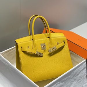 Replica Hermes Birkin Amber Yellow 3 Replica Hermes Birkin Amber Yellow - premium 1:1 fake handbag model