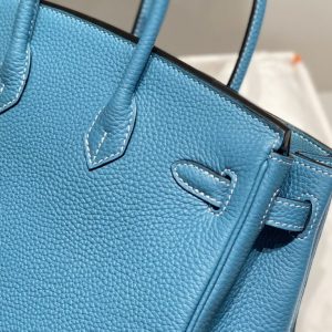 Replica Hermes Birkin Denim Blue 7 Replica Hermes Birkin Denim Blue - near-authentic luxury replica handbag