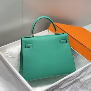 Replica Hermes Kelly Emperial Green 8 Replica Hermes Kelly Emperial Green - realistic designer-inspired fake bag