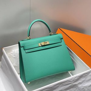 Replica Hermes Kelly Emperial Green 1 Replica Hermes Kelly Emperial Green - ultra-realistic fake designer tote