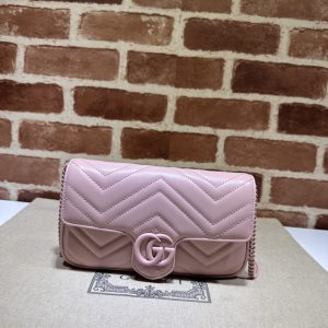 Replica Gucci Matelassé Mini Pink 8 Replica Gucci Matelassé Mini Pink - realistic designer-inspired fake bag