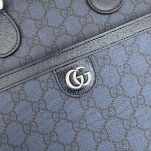 Replica Gucci Crossbody Briefcase Blue 4 Replica Gucci Crossbody Briefcase Blue - premium 1:1 fake handbag model
