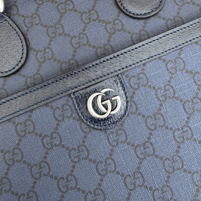 Replica Gucci Crossbody Briefcase Blue 4 Replica Gucci Crossbody Briefcase Blue - premium 1:1 fake handbag model