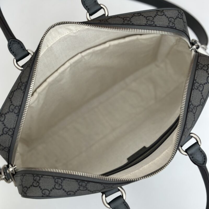 Replica Gucci Crossbody Briefcase Grey 5 Replica Gucci Crossbody Briefcase Grey - high-quality designer bag clone