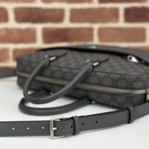 Replica Gucci Crossbody Briefcase Grey 2 Replica Gucci Crossbody Briefcase Grey - top-tier luxury replica shoulder bag