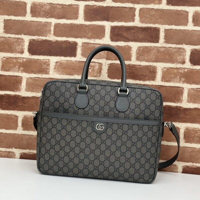 Replica Gucci Crossbody Briefcase Grey 6 Replica Gucci Crossbody Briefcase Grey - ultra-realistic fake designer tote