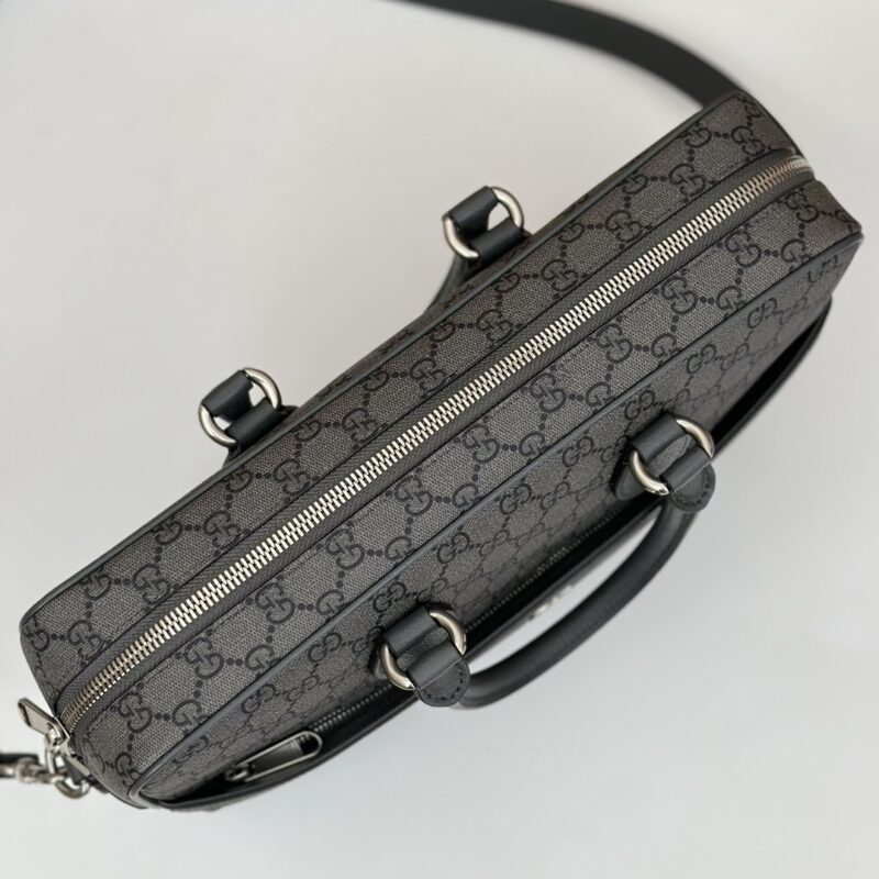 Replica Gucci Crossbody Briefcase Grey 7 Replica Gucci Crossbody Briefcase Grey - best quality luxury bag dupe