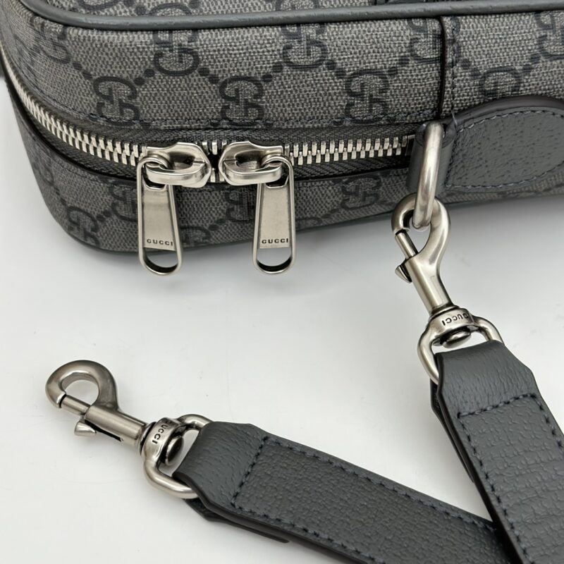 Replica Gucci Crossbody Briefcase Grey 8 Replica Gucci Crossbody Briefcase Grey - authentic-look luxury purse replica