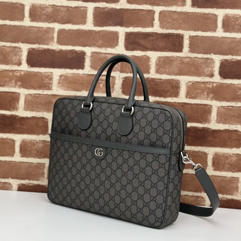 Replica Gucci Crossbody Briefcase Grey 9 Replica Gucci Crossbody Briefcase Grey - elite superclone designer purse