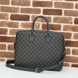 Replica Gucci Crossbody Briefcase Grey 10 Replica Gucci Crossbody Briefcase Grey - high-accuracy replica luxury purse