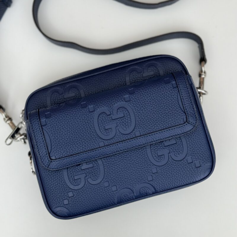Replica Gucci Jumbo GG Crossbody Blue 4 Replica Gucci Jumbo GG Crossbody Blue - top-tier luxury replica shoulder bag