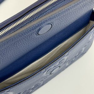 Replica Gucci Jumbo GG Crossbody Blue 9 Replica Gucci Jumbo GG Crossbody Blue - high-end fake designer purse