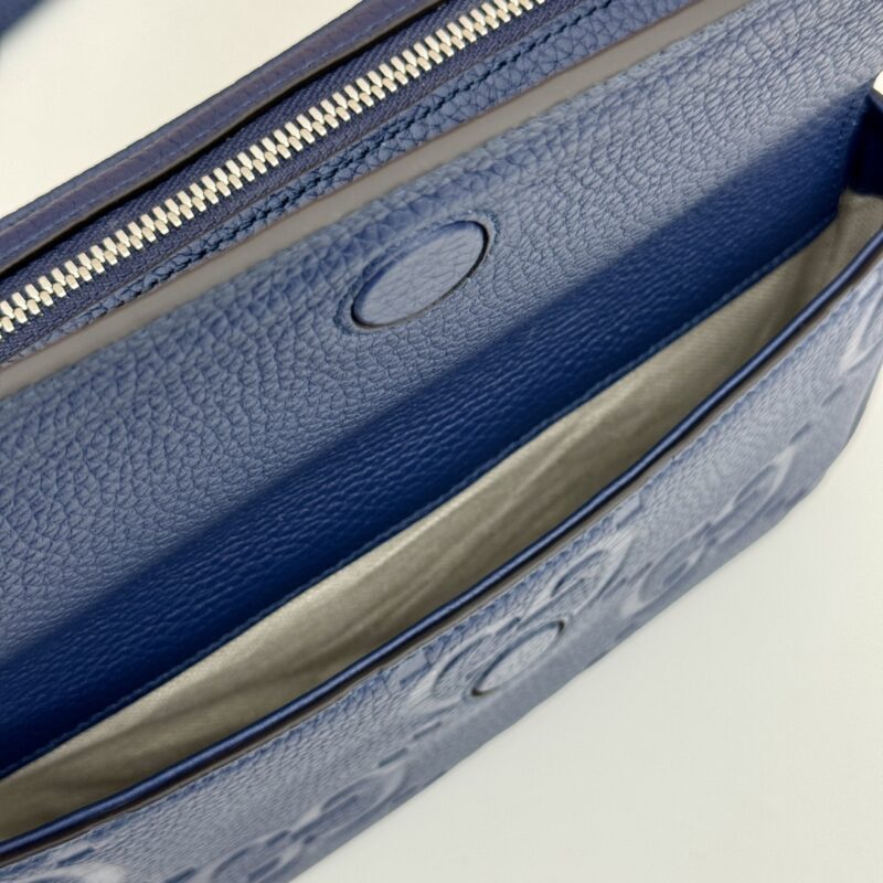 Replica Gucci Jumbo GG Crossbody Blue 9 Replica Gucci Jumbo GG Crossbody Blue - high-end fake designer purse