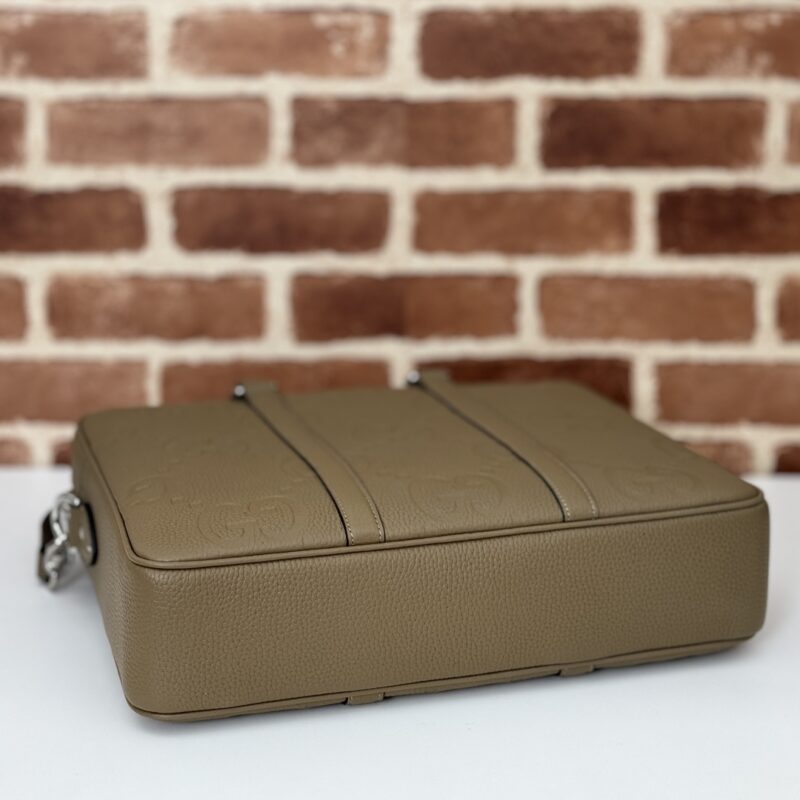 Replica Gucci Briefcase GG Leather Brown 2 Replica Gucci Briefcase GG Leather Brown - 1:1 designer replica handbag