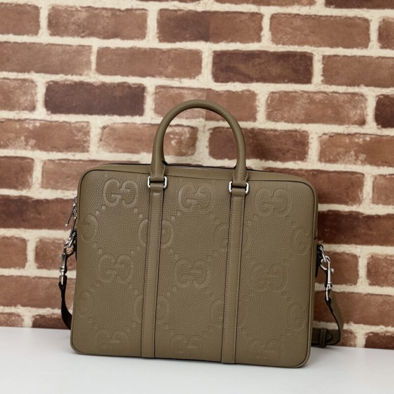 Replica Gucci Briefcase GG Leather Brown 5 Replica Gucci Briefcase GG Leather Brown - high-quality designer bag clone