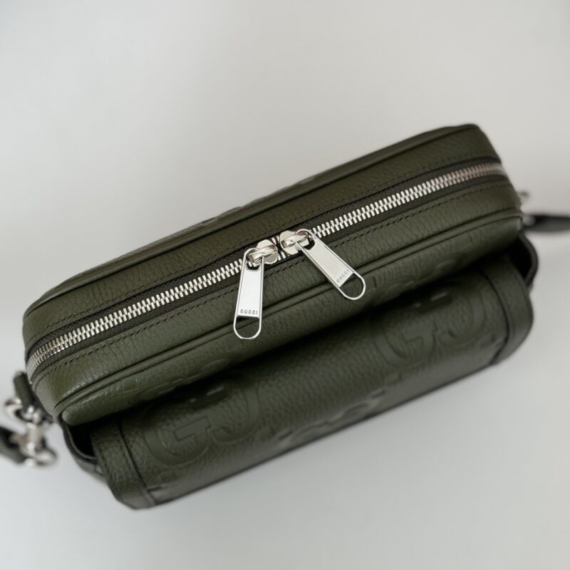 Replica Gucci Jumbo GG Crossbody Green 6 Replica Gucci Jumbo GG Crossbody Green - 1:1 designer replica handbag