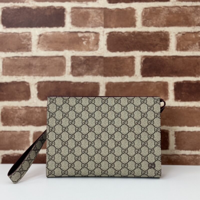 Replica Gucci GG Canvas Pouch Beige 2 Replica Gucci GG Canvas Pouch Beige - premium 1:1 fake handbag model