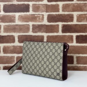 Replica Gucci GG Canvas Pouch Beige 4 Replica Gucci GG Canvas Pouch Beige - near-authentic luxury replica handbag
