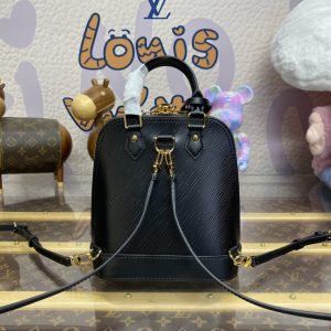 Replica Louis Vuitton Alma Backpack Black 3 Replica Louis Vuitton Alma Backpack Black - premium-grade designer purse dupe