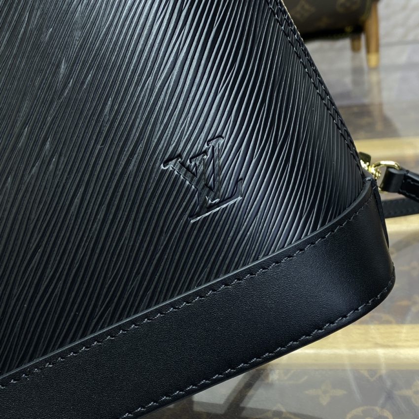 Replica Louis Vuitton Alma Backpack Black 5 Replica Louis Vuitton Alma Backpack Black - realistic designer-inspired fake bag