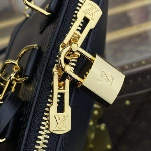 Replica Louis Vuitton Alma Backpack Black 8 Replica Louis Vuitton Alma Backpack Black - best quality luxury bag dupe