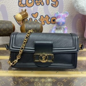 Replica Louis Vuitton Dauphine East West Black 1 Replica Louis Vuitton Dauphine East West Black - best quality luxury bag dupe