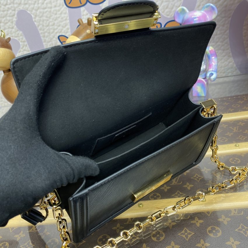 Replica Louis Vuitton Dauphine East West Black 8 Replica Louis Vuitton Dauphine East West Black - near-authentic luxury replica handbag