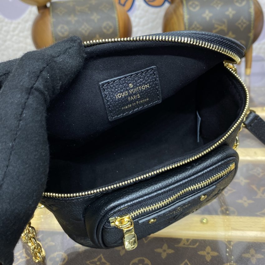 Replica Louis Vuitton Bumbag Mini Full Black 7 Replica Louis Vuitton Bumbag Mini Full Black - realistic designer-inspired fake bag